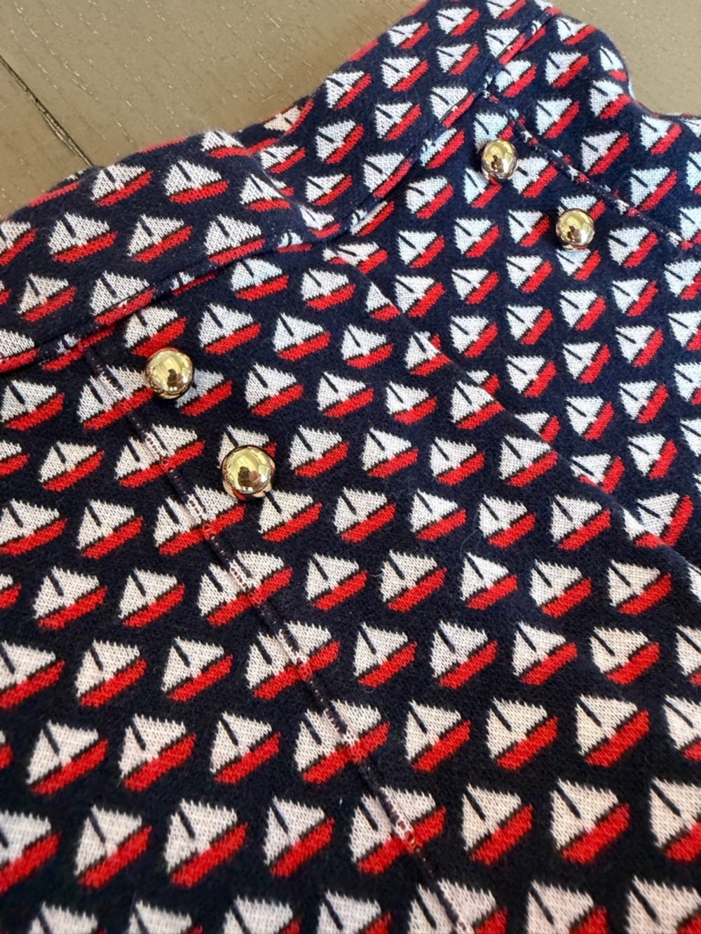 Janie and Jack Toddler Girls’ Pull-On Navy Sailboat Jacquard Shorts • Size 3Y - Picture 9 of 14